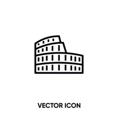 Colosseum vector icon. Modern, simple flat vector illustration for website or mobile app.Rome or Italy symbol, logo illustration. Pixel perfect vector graphics	