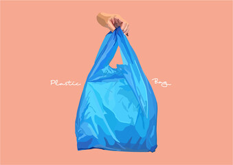 Vector Illustration of Plastic Bags	
