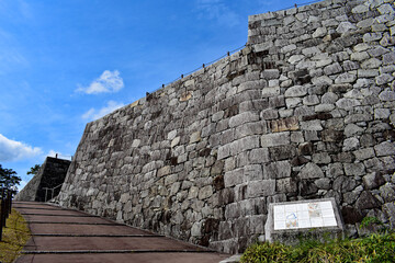 二本松城(霞ヶ城、白旗城)　本丸石垣