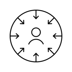 thin line customer centricity icon