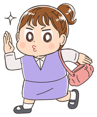 出勤する女性社員