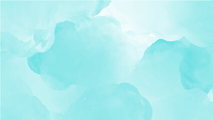 Blue watercolor background for your design, watercolor background concept, vector.