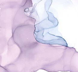 Alcoholic Ink. Art Fluid Elegant Design. Sea