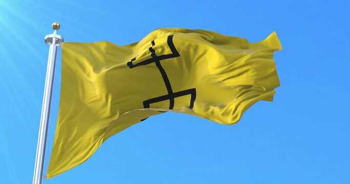 Flag of Kel Ahaggar, Tuareg confederation in Algeria. Loop