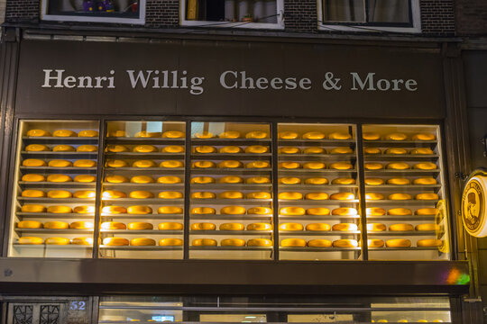 Famous Henri Willig Cheese Factory in Amsterdam - AMSTERDAM - THE NETHERLANDS 2017