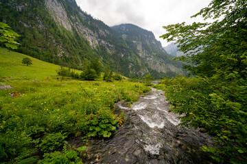 Königssee Boot Berge Bayern Deutschland Wald Hütte Christlieger Malerwinkel Kirche St.Bartholomä