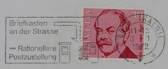 briefmarke stamp vintage retro alt old gestempelt used frankiert cancel papier paper post rosa...