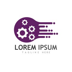 Obraz premium Gear Logo Template vector icon