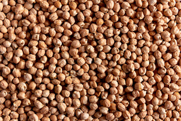 Chickpea background. Texture. Selective focus.