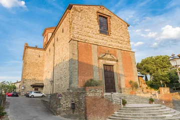 Foto op Plexiglas La Collegiata church in Lucignano town in Italy © Fyle