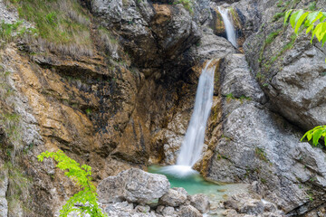 Waterfall Cascata Facchin in Trentino-Alto Adige, Italy