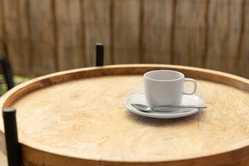 Eine Tasse Espresso ist am Morgen der beste Genuss