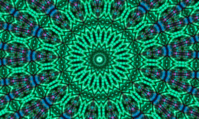 Green Geometric design, Mosaic of a kaleidoscope, abstract Mosaic Background, colorful Futuristic Background, geometric pattern
