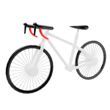 sport 3d render icon racing bicycle