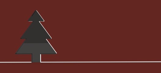 weihnachten weihnachtsbaum modern illustration 3d