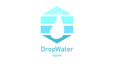 Premium vector waterdrop logo design