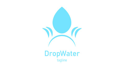 Premium vector waterdrop logo design