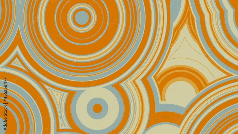 Poster moving line art ripples. 3d rendering digital seamless loop animation hd