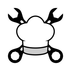 Illustration Vector Graphic of Chef Tool Logo. Perfect to use for Technology Company