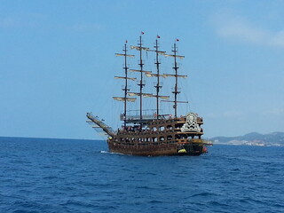 ship in the sea