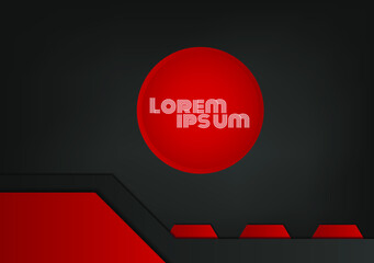 luxury premium black and red background vector design.
