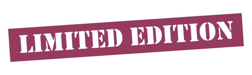LIMITED EDITION Vector stamp. White isolated