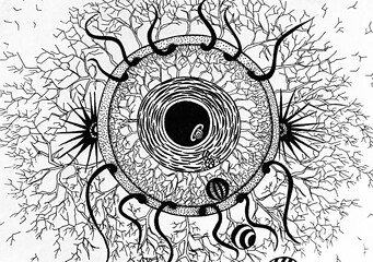 a piercing look into the infinite space