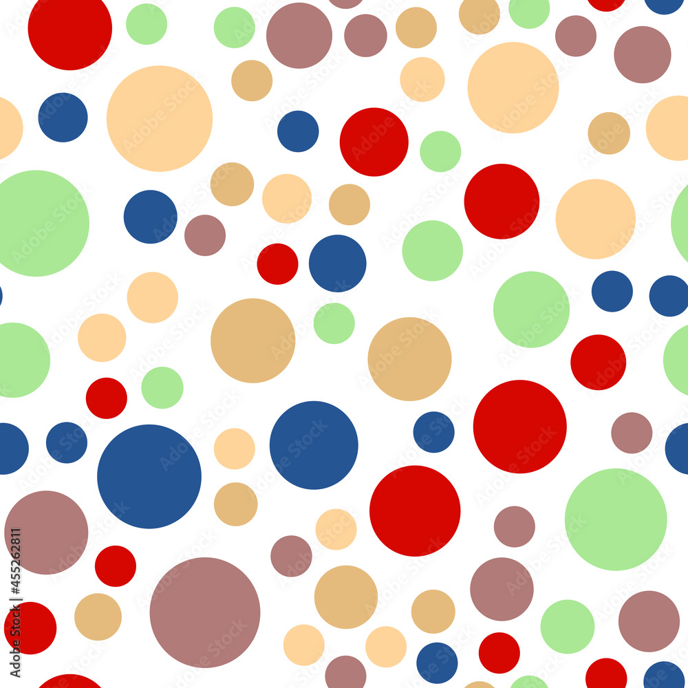 Poster simply seamless geometric pattern with circles. abstract background texture.