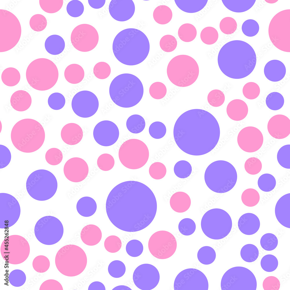 Poster simply seamless geometric pattern with circles. abstract background texture.