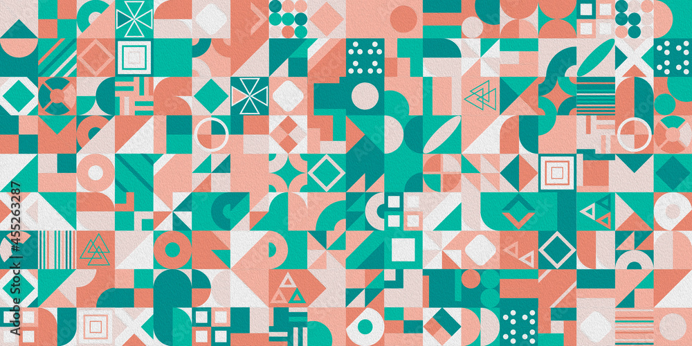 Poster modern abstract geometric pattern with different shapes. abstract texture background for cover poste