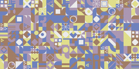 Modern abstract geometric pattern with different shapes.  Abstract texture background for cover poster, banner, brochure
