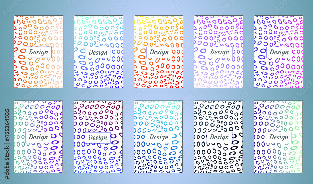 Poster abstract vector pattern gradient background templates. modern geometric design with minimal geometri