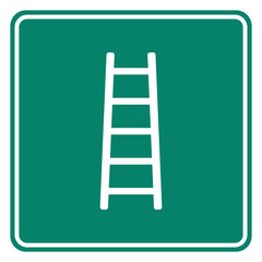 Leiter und Schild