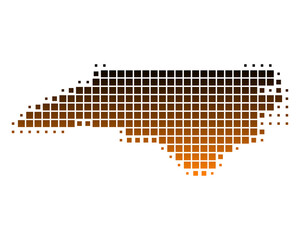 Karte von North Carolina © Robert Biedermann