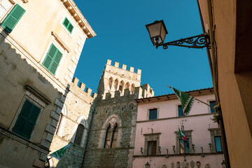 Fototapeta na wymiar View of the famous Castle of San Casciano dei Bagni