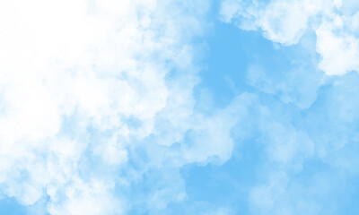 Fototapeta na wymiar Sky with beautiful clouds. Cloud background. Blue cloud texture background. White Clouds on blue background