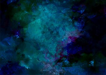 Obraz na płótnie Canvas 深海の幻想的な水色キラキラ宝石テクスチャ背景
