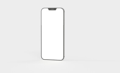 realistic smartphone template mockup for user experience presentation. Stylish concept design for websites, applications and landing pages.