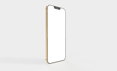 realistic smartphone template mockup for user experience presentation. Stylish concept design for websites, applications and landing pages.