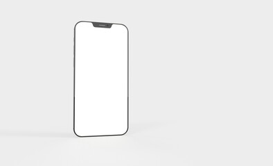 smartphone  With Blank Screen in 3d