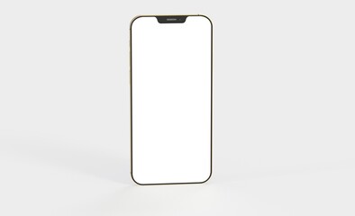 smartphone  With Blank Screen in 3d