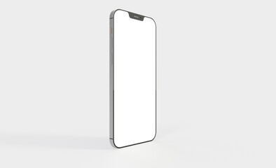smartphone  With Blank Screen in 3d