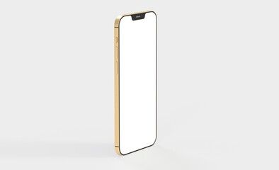 smartphone  With Blank Screen in 3d