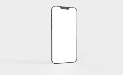 smartphone  With Blank Screen in 3d