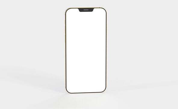 smartphone  With Blank Screen in 3d