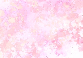 幻想的なピンクのキラキラ水彩テクスチャ背景