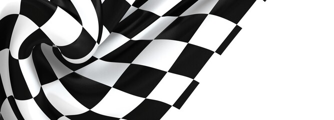 flag finish race sport 3d champion winner