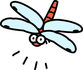 赤とんぼの漫画イラスト © logistock