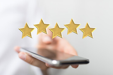 5 Five Stars Rating Quality Review Best Service