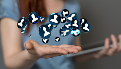 people network structure HR - Human resources management and recruitment